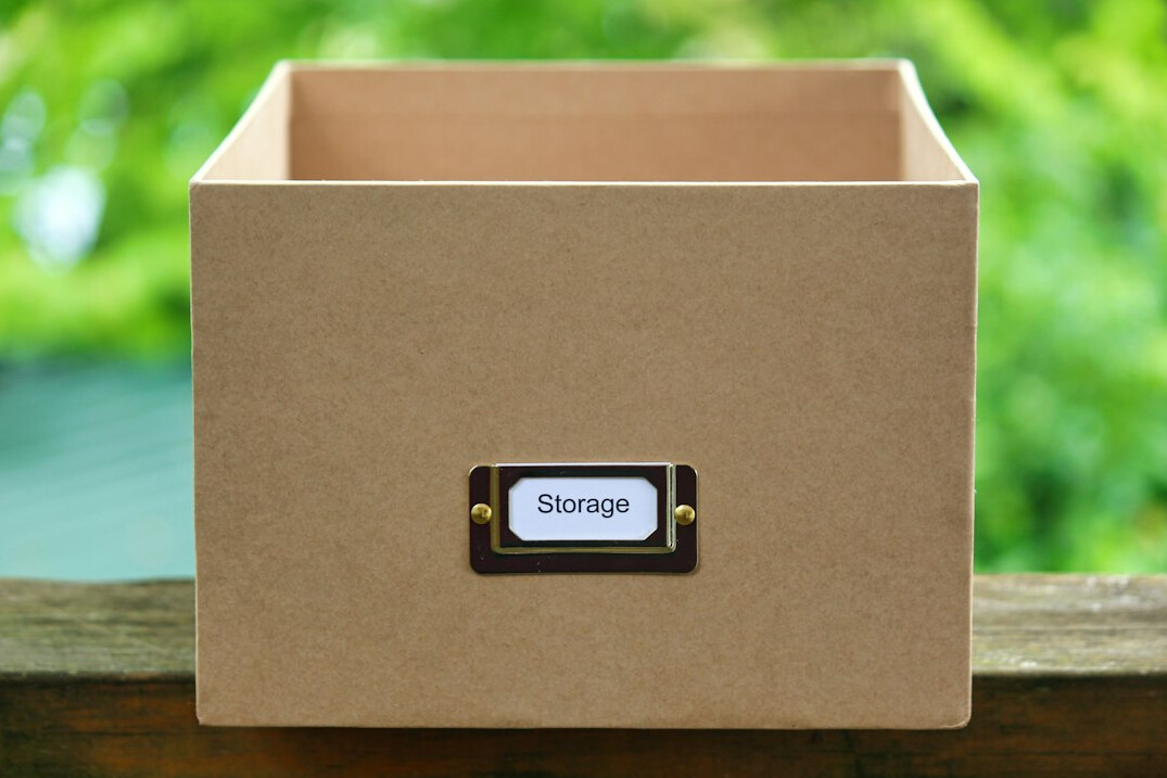 recycled paper storage