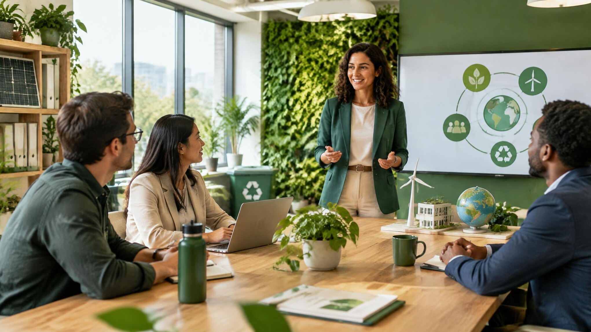 sustainable office workspace